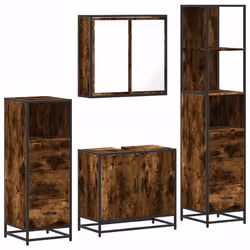 VidaXL 3301247, Chêne, Métal, Bois, 60 kg, 650 mm, 330 mm, 600 mm