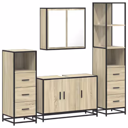 VidaXL 3301251, Chêne, Métal, Bois, 60 kg, 900 mm, 330 mm, 600 mm
