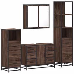 VidaXL 3301264, Marron, Métal, Bois, 60 kg, 800 mm, 330 mm, 600 mm