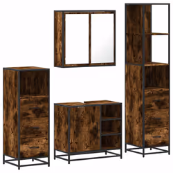 VidaXL 3301267, Chêne, Métal, Bois, 60 kg, 650 mm, 330 mm, 600 mm