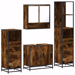 VidaXL 3301277, Chêne, Métal, Bois, 60 kg, 650 mm, 330 mm, 600 mm