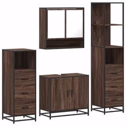 VidaXL 3301279, Marron, Métal, Bois, 60 kg, 650 mm, 330 mm, 600 mm