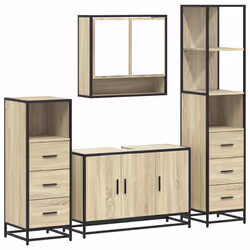 VidaXL 3301281, Chêne, Métal, Bois, 60 kg, 900 mm, 330 mm, 600 mm