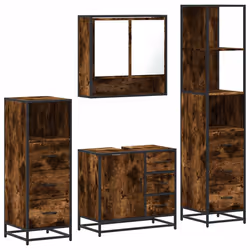 VidaXL 3301287, Chêne, Métal, Bois, 60 kg, 650 mm, 330 mm, 600 mm