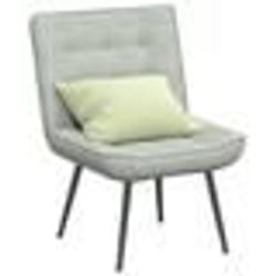 vidaXL Chaise de relaxation gris clair 64x74x84 cm velours