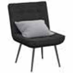 vidaXL Chaise de relaxation noir 64x74x84 cm velours