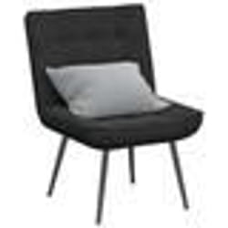 vidaXL Chaise de relaxation noir 64x74x84 cm velours