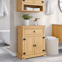 Cette armoire de salle de bain est un excellent choix pour votre salle de bain, la rendant bien rangée et organisée ! Matéria ...