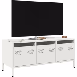 Ce meuble TV robuste de style industriel constitue un supplément intemporel à votre salon ou à votre chambre à coucher. Matér ...