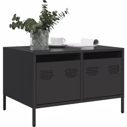 Ce meuble TV robuste de style industriel constitue un supplément intemporel à votre salon ou à votre chambre à coucher. Matér ...