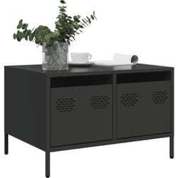 Vidaxl - Meuble tv noir 68x50x43,5 cm acier laminé à froid