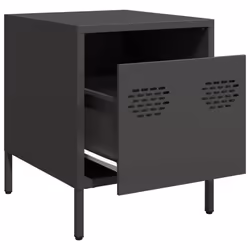 VidaXL 851244 Table de nuit et table de chevet Noir - Vue supplémentaire 4