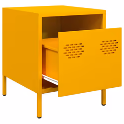 VidaXL 851250 Table de nuit et table de chevet Jaune - Vue supplémentaire 4