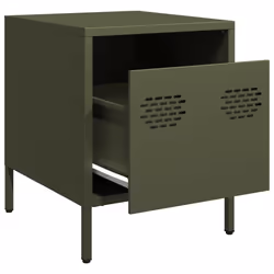 VidaXL 851253 Table de nuit et table de chevet Olive - Vue supplémentaire 4