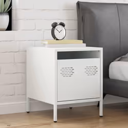 VidaXL 851254 Table de nuit et table de chevet Blanc