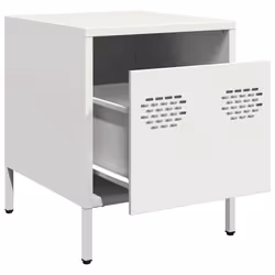 VidaXL 851255 Table de nuit et table de chevet Blanc - Vue supplémentaire 4