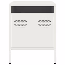 VidaXL 851255 Table de nuit et table de chevet Blanc - Vue supplémentaire 5