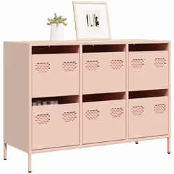 Ce buffet haut classique est conçu pour être un ajout décoratif et pratique à votre maison et à votre bureau. Structure robus ...