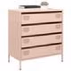 vidaXL Buffet rose 68x39x735 cm acier laminé à froid meuble de rangement meuble de rangement de cuisine meuble de 851287