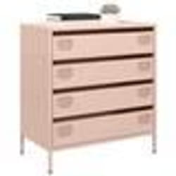 vidaXL Buffet rose 68x39x735 cm acier laminé à froid meuble de rangement meuble de rangement de cuisine meuble de 851287