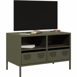 Ce meuble TV robuste de style industriel constitue un supplément intemporel à votre salon ou à votre chambre à coucher. Matér ...