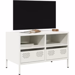 Ce meuble TV robuste de style industriel constitue un supplément intemporel à votre salon ou à votre chambre à coucher. Matér ...