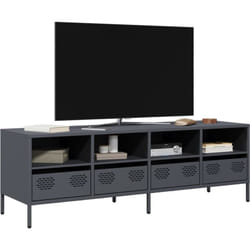 Vidaxl - Meuble Tv Anthracite 135x39x43,5 Cm Acier Laminé À Froid