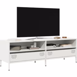 Ce meuble TV robuste de style industriel constitue un supplément intemporel à votre salon ou à votre chambre à coucher. Matér ...