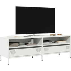 Vidaxl - Meuble tv blanc 135x39x43,5 cm acier laminé à froid