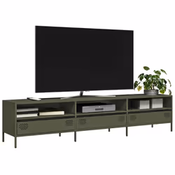 Ce meuble TV robuste de style industriel constitue un supplément intemporel à votre salon ou à votre chambre à coucher. Matér ...