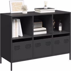 Ce buffet haut classique est conçu pour être un ajout décoratif et pratique à votre maison et à votre bureau. Structure robus ...