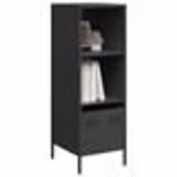 vidaXL Buffet haut noir 35x39x1035 cm acier armoire à livres armoire à livres moderne étagère à livres étagère et 851376