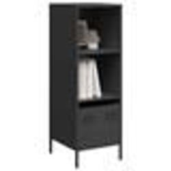 vidaXL Buffet haut noir 35x39x1035 cm acier armoire à livres armoire à livres moderne étagère à livres étagère et 851376