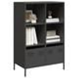 vidaXL Buffet haut noir 68x39x1035 cm acier armoire à livres armoire à livres moderne étagère à livres étagère et 851382