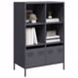 vidaXL Buffet haut anthracite 68x39x1035 cm acier armoire à livres armoire à livres moderne étagère à livres étagère et 85138 ...