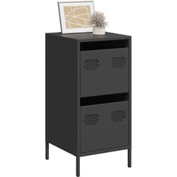 Buffet noir 35x39x73,5 cm acier laminé à froid Vidaxl