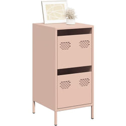 Vidaxl - Buffet rose 35x39x73,5 cm acier laminé à froid