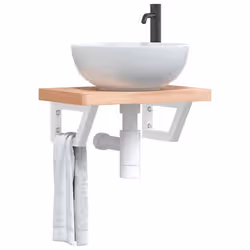 VidaXL 3302326 miroir de salle de bain et armoire de rangement pour évier - Vue supplémentaire 2