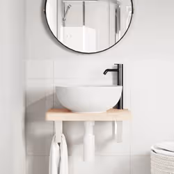 VidaXL 3302326 miroir de salle de bain et armoire de rangement pour évier - Vue supplémentaire 3