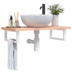 VidaXL 3302352 miroir de salle de bain et armoire de rangement pour évier