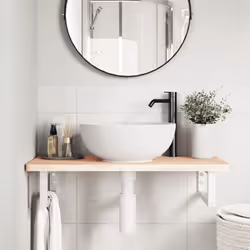 VidaXL 3302352 miroir de salle de bain et armoire de rangement pour évier