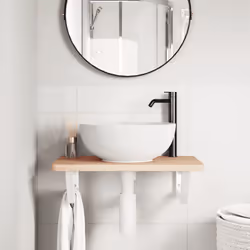 VidaXL 3302358 miroir de salle de bain et armoire de rangement pour évier