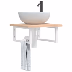 VidaXL 3302382 miroir de salle de bain et armoire de rangement pour évier - Vue supplémentaire 2