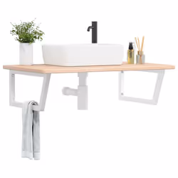 VidaXL 3302386 miroir de salle de bain et armoire de rangement pour évier