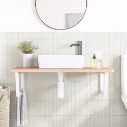 VidaXL 3302386 miroir de salle de bain et armoire de rangement pour évier