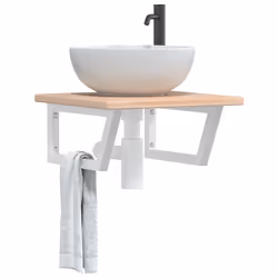 VidaXL 3302390 miroir de salle de bain et armoire de rangement pour évier