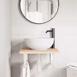 VidaXL 3302390 miroir de salle de bain et armoire de rangement pour évier