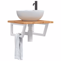 VidaXL 3302394 miroir de salle de bain et armoire de rangement pour évier