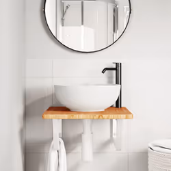 VidaXL 3302394 miroir de salle de bain et armoire de rangement pour évier
