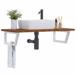 VidaXL 3302406 miroir de salle de bain et armoire de rangement pour évier - Vue supplémentaire 2